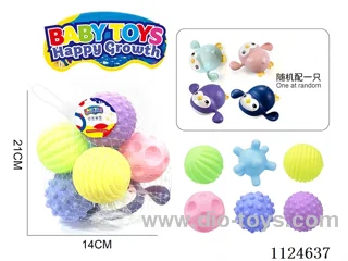 Bathroom rubber massage ball set