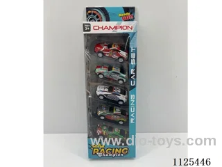 5PCS pull-back iron cars