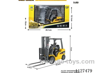 1:50 alloy forklift static model
