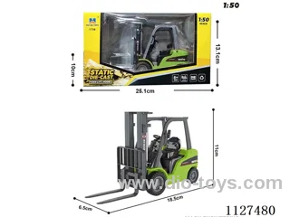 1:50 alloy forklift static model