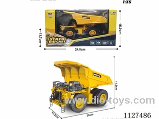 1:35 alloy mine truck model