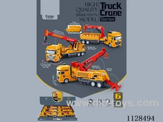 Simulation model inertia engineering truck series (6pcs)