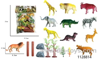 12pcs wild animal