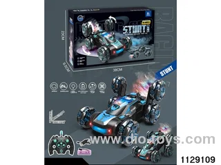 Six-wheeled stunt car (climbs stairs)