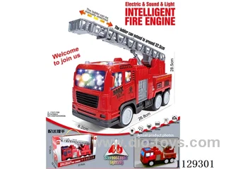 Electric Puzzle Fire Truck with Sound and Light