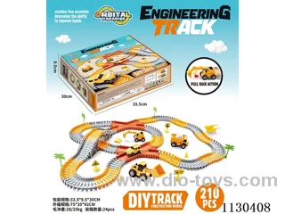 Projectile Engineering Electric Track Car Puzzle Puzzle Variety
