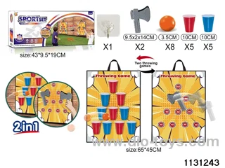 Axe Throwing + Table Tennis 2 in 1 Play Set