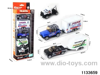 Alloy Travel Caravan Set