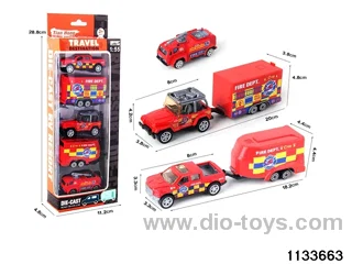 Alloy Travel Caravan Set