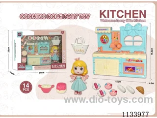 4.5’ Doll + Kitchenware Set