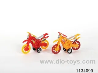 Solid colour pull back motorbike