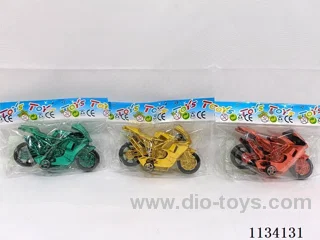 Electroplated pull back motorbike