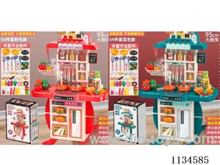 95CM kitchen set 54PCS with light/sound/spray