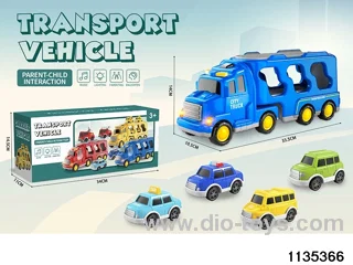 Inertia Lighted Musical Vehicle (with pull back car)