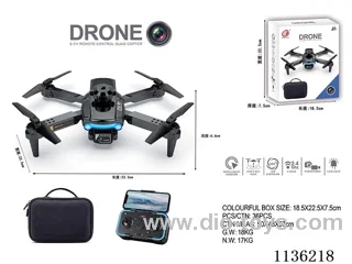 Folding aerial photography drone with obstacle avoidance
