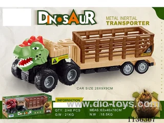 Dual Inertia Alloy Dinosaur Cargo Car