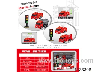 2 inertia fire alloy car with traffic lights (traffic lights with light music) two mixes