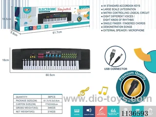 44 Keys Multifunctional Electronic Piano with Microphone USB Connection Cable
