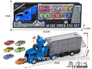 City long head container car+Graffiti sports car series alloy cars