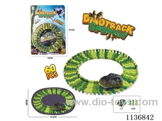B/O Track Dinosaurs (60PCS)