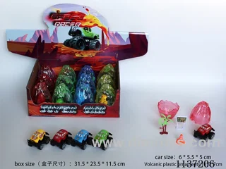 Police Car Scene Toys (pull back) Volcano Shell 12pcs
