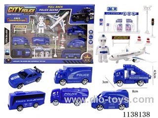 police kits （pull back*4 + sliding*3）
