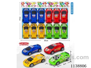 4 pull back simulation car 12pcs