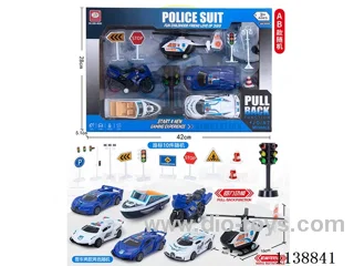 pull back Police Set 5pcs
