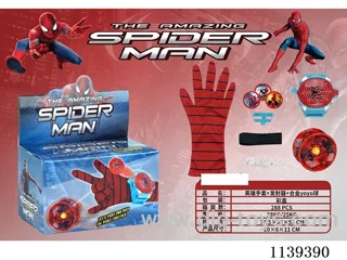 Spider-Man Gloves + Launcher + Alloy Yoyo Balls