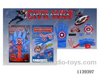 Captain America Gloves + Double Launcher
