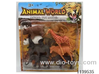 8 PVC animals
