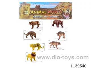7 PVC animals