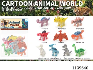 Cartoon Dinosaur Animals 10PCS