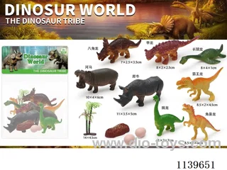 Animals + Dinosaurs 8PCS