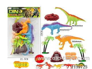 BB Whistle Dinosaur Scene(11PCS)