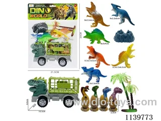 Big Mouth Dinosaur with Dinosaur Car(17PCS)