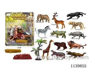 12 Wild Animals Set (15PCS)