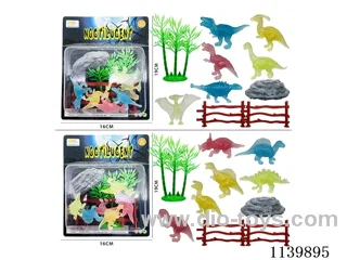 Glow-in-the-dark 6 Dinosaurs (10PCS)