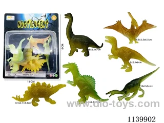 Glow-in-the-dark 6 Painted Dinosaurs (6PCS)