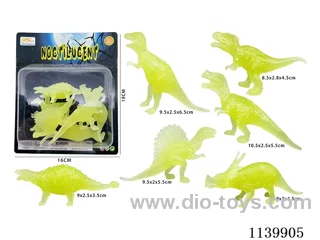 Glow-in-the-Dark 6 Dinosaurs (6PCS)