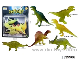 Glow-in-the-Dark 6 Painted Dinosaurs (6PCS)