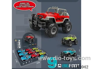 pull back Off-Road Jeep (9 pcs)
