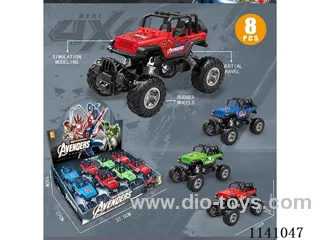 Hero Double pull back Off-Road Climbing Inertia Vehicle (8 pcs)