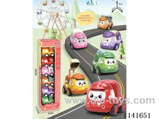 pull back engineering car 6pcs