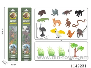 12 Wild animals in a pack of 6