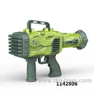 32 holes electric dinosaur bubble gun in color box