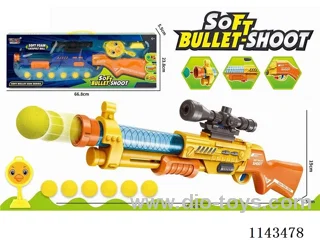 Soft bullet gun