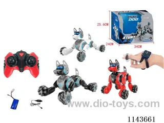 2.4G 5ch rc stunt dog + sound + package battery + watch (USB cable)