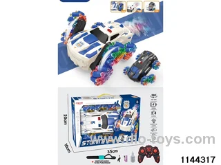 Small 6 Wheel Police Car Drift Stunt Car