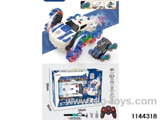 Small 8 Wheel Police Car Drift Stunt Car